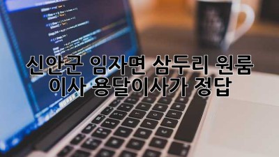 신안군 임자면 삼두리 원룸 이사? 용달이사가 정답!